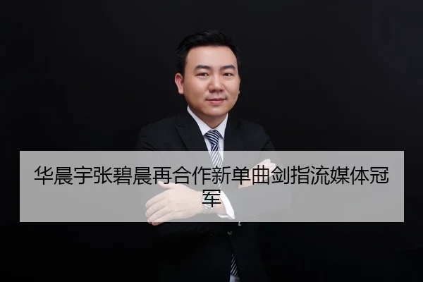 华晨宇张碧晨再合作新单曲剑指流媒体冠军